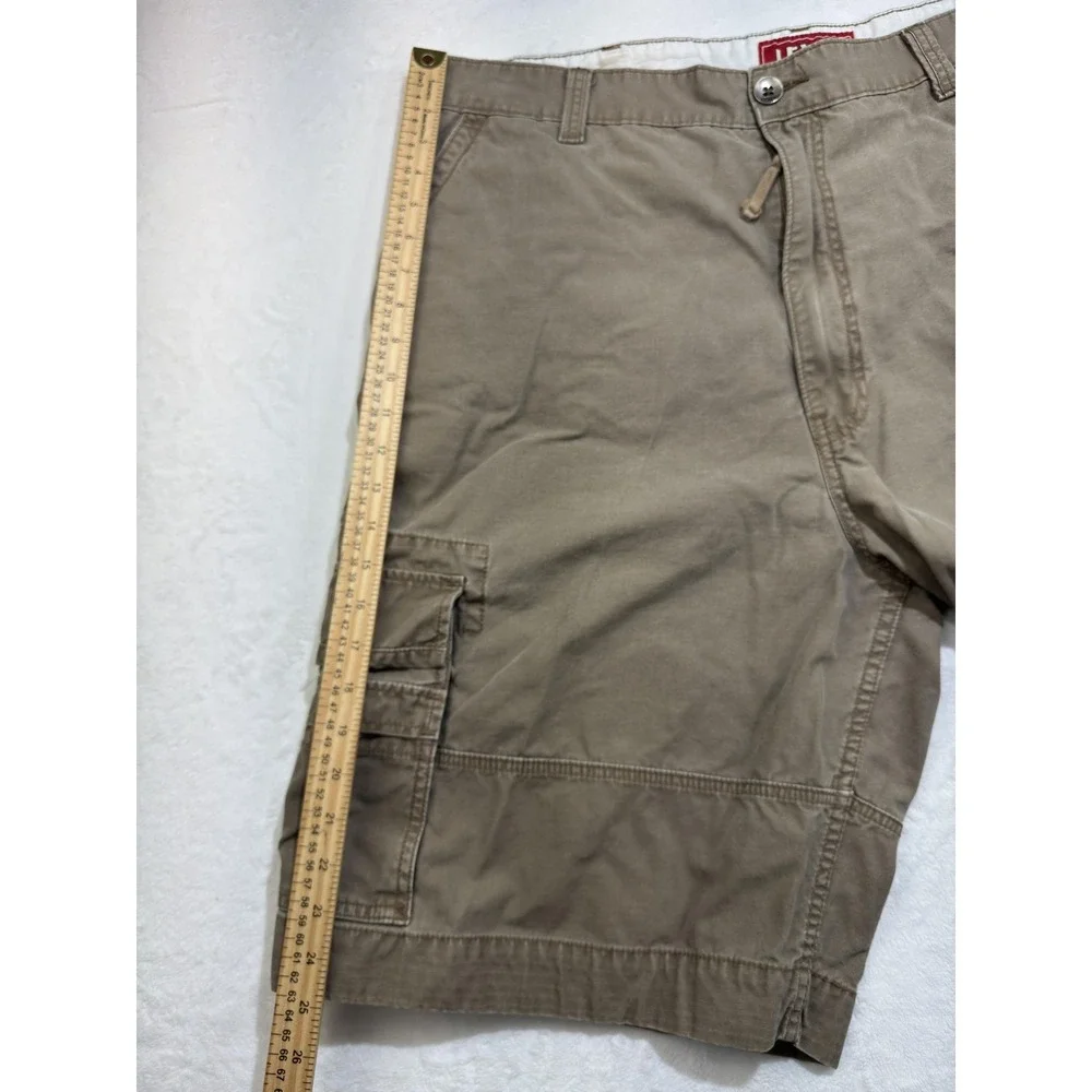 Levis Cargo Shorts Mens‎ 38 Beige 12 Inch Inseam Pockets Casual Cotton Utility